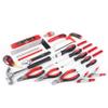 Apollo Tools 71 Piece Complete Household Tool Set with Clamp, Hacksaw, Carpenter Square, Screwdriver and Plier Sets for College, Home Repairs and DIY - Red - DT0204 view 3