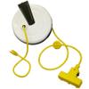 SafTLite 9" Steel Reel, Triple Outlet, Power Supply, Rated 10 Amps, 30Ft 16/3 Sjt Yellow Cord 2630-3000 view 1