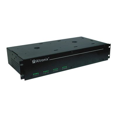 Altronix R615DC416UL 16 Output Rack Mount CCTV Power Supply - 6-15VDC @ 4 amp, fused Class 2 power limited outputs, 2U EIA 19 Rack Mount Chassis, 115