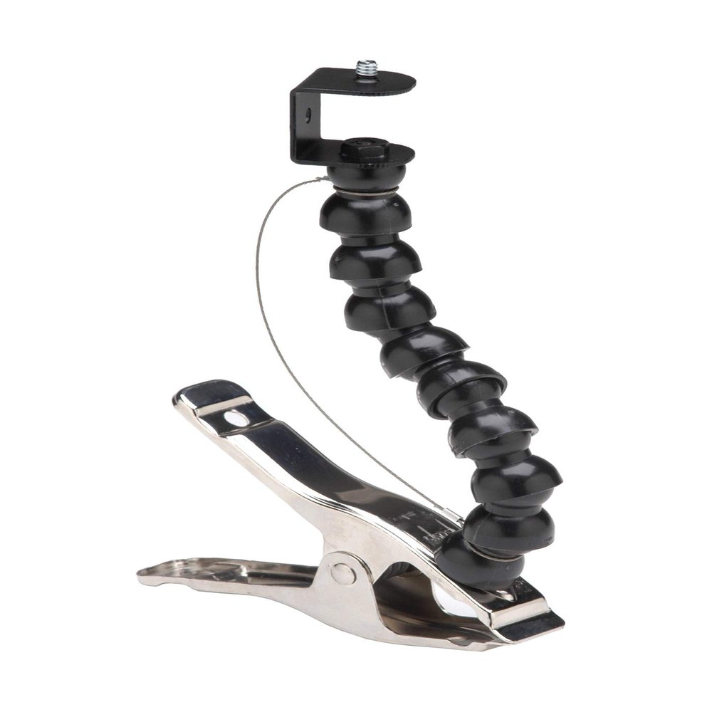 AMERICAN DYNAMICS C2122-14 Flex Arm Clip Mount Bracket for Fixed Camera, Black.