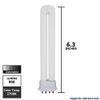Ushio BC8839 3000171 - CF13SE/827-13W - 4 Pin 2GX7 Base - 2700K - CFL Bulb view 2