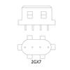Ushio BC8839 3000171 - CF13SE/827-13W - 4 Pin 2GX7 Base - 2700K - CFL Bulb view 4