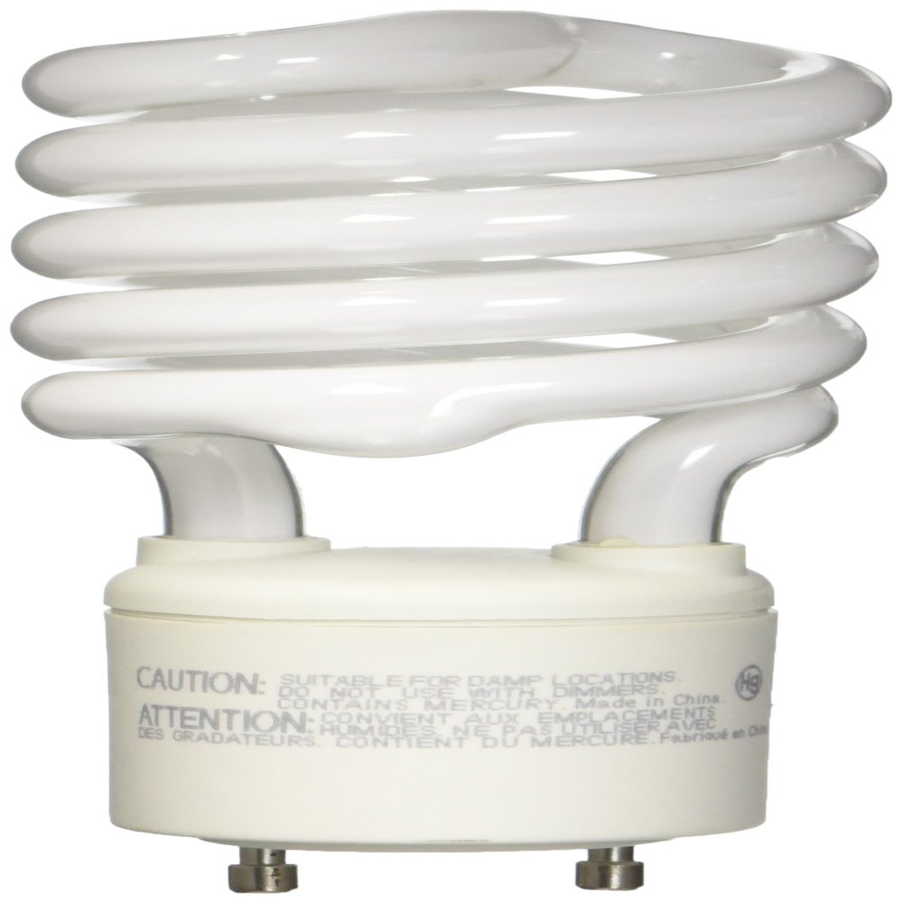 TCP SpringLamp CFL, 100W Equivalent, Soft White (2700K), GU24 Base Spiral Light Bulb