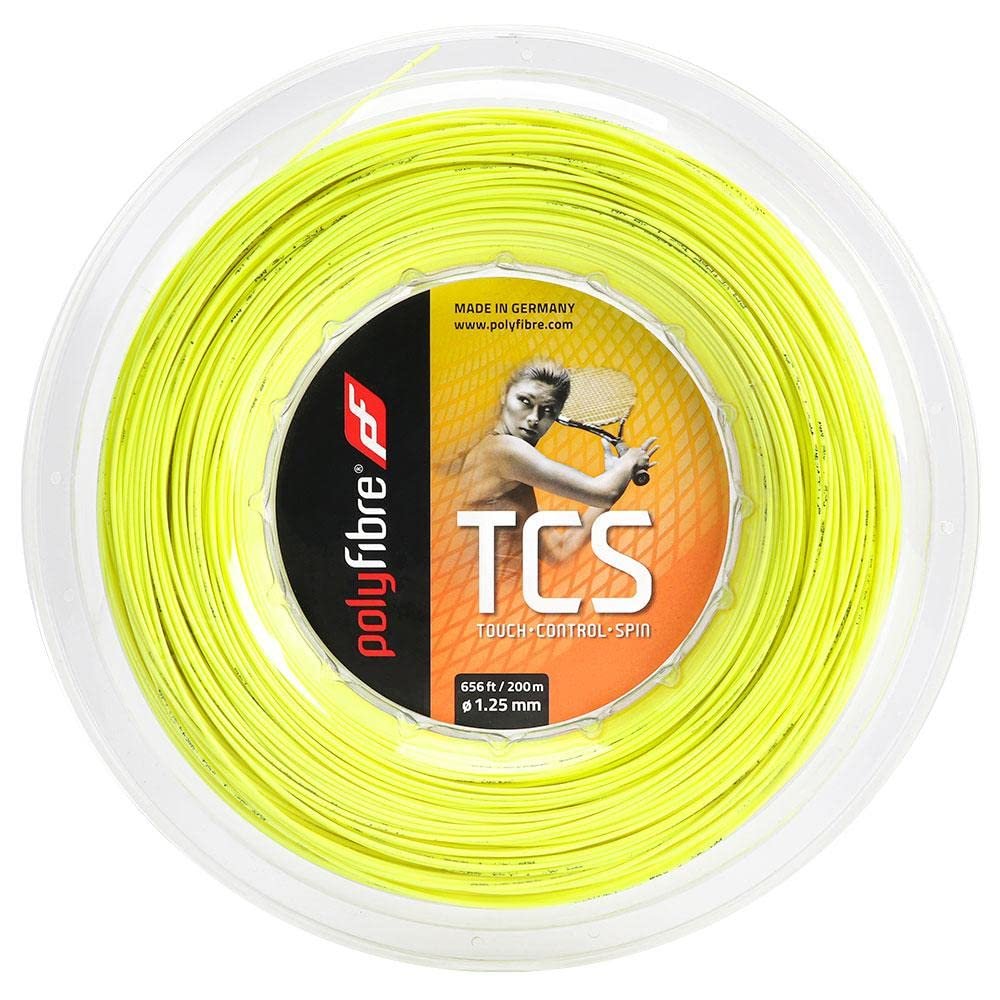 Polyfibre Unisex's Tcs 200M Neonyellow 1,25 mm String Reel-Yellow