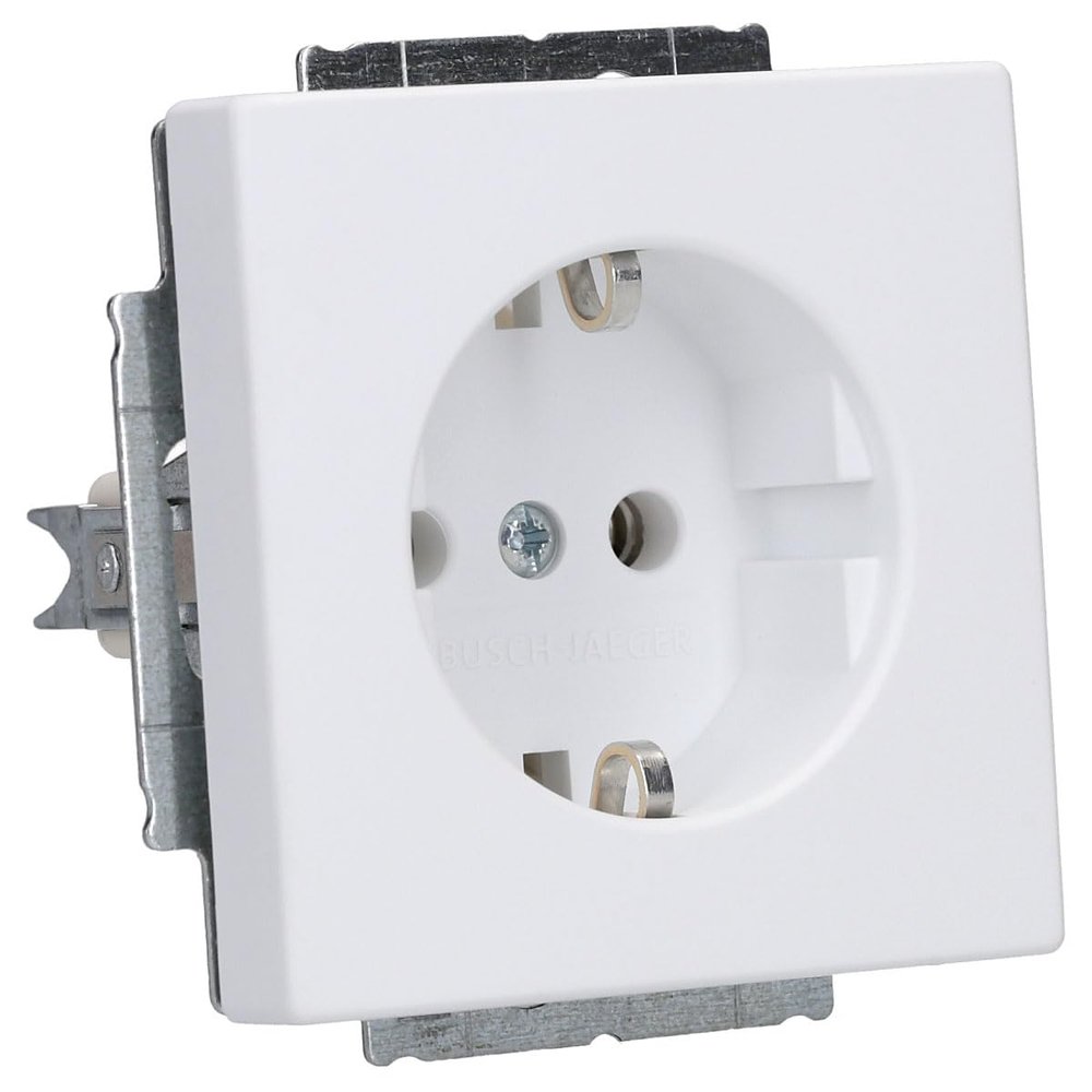 Busch-Jaeger 20EUC-884 SCHUKO Socket-Outlet, Studio White matt, Future