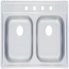 Kindred FDS804NB Large Double Bowl Stainless Steel 33x22in. Topmount Sink view 1