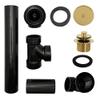 Westbrass Twist & Close Sch. 40 ABS Bath Waste with One-Hole Elbow, Polished Brass, D49411-01 view 2