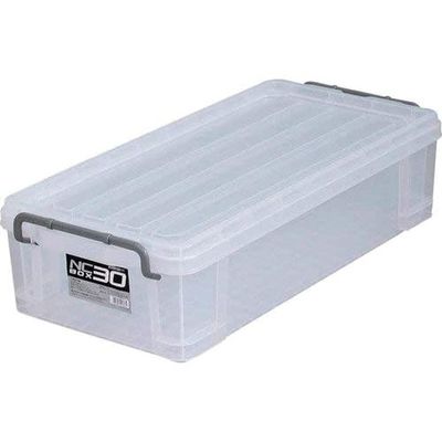JEJ Astage Storage Box, Made in Japan, NC Box #30, Stackable, (W x D x H): 13.4 x 28.1 x 7.1 inches (34 x 71.5 x 18 cm)
