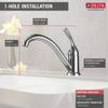 Delta Faucet Classic Single-Handle Kitchen Sink Faucet, Chrome Kitchen Faucet, Kitchen Sink Faucet Single-Hole, Chrome 101-DST view 3