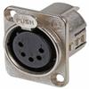 DELTRON ENCLOSURES - XLR Panel Socket, 5 Pole, Nickel view 1