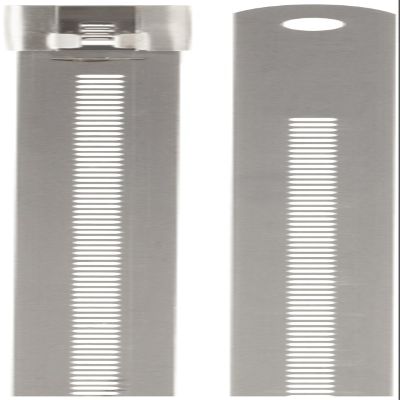 BAND-IT AE7019 0.472" Wide x 0.011" Thick x 6" Length, 316 Stainless Steel Multi-Lok Tie (100 Per Bag)