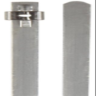 BAND-IT AS2229 Mini Tie-Lok 0.177" Wide x 0.015" Thick x 10" Length, 304 Stainless Steel Smooth ID Tie With A Low Profile (100 Per Bag)