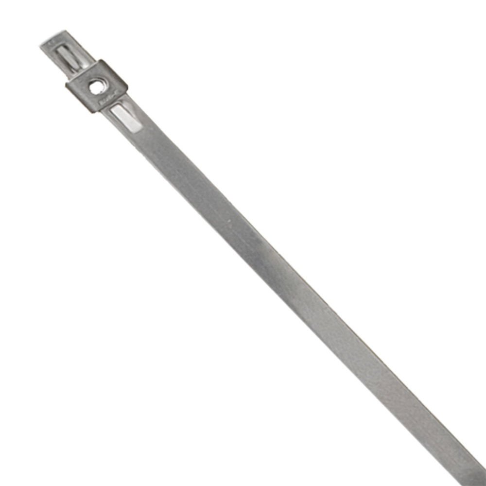BAND-IT AS4129 Tie-Lok 1/4" Wide x 0.015" Thick x 16.5" Length, 316 Stainless Steel Smooth ID Tie With A Low Profile (100 Per Bag)