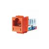 Jack, Orange, Cat5e view 1
