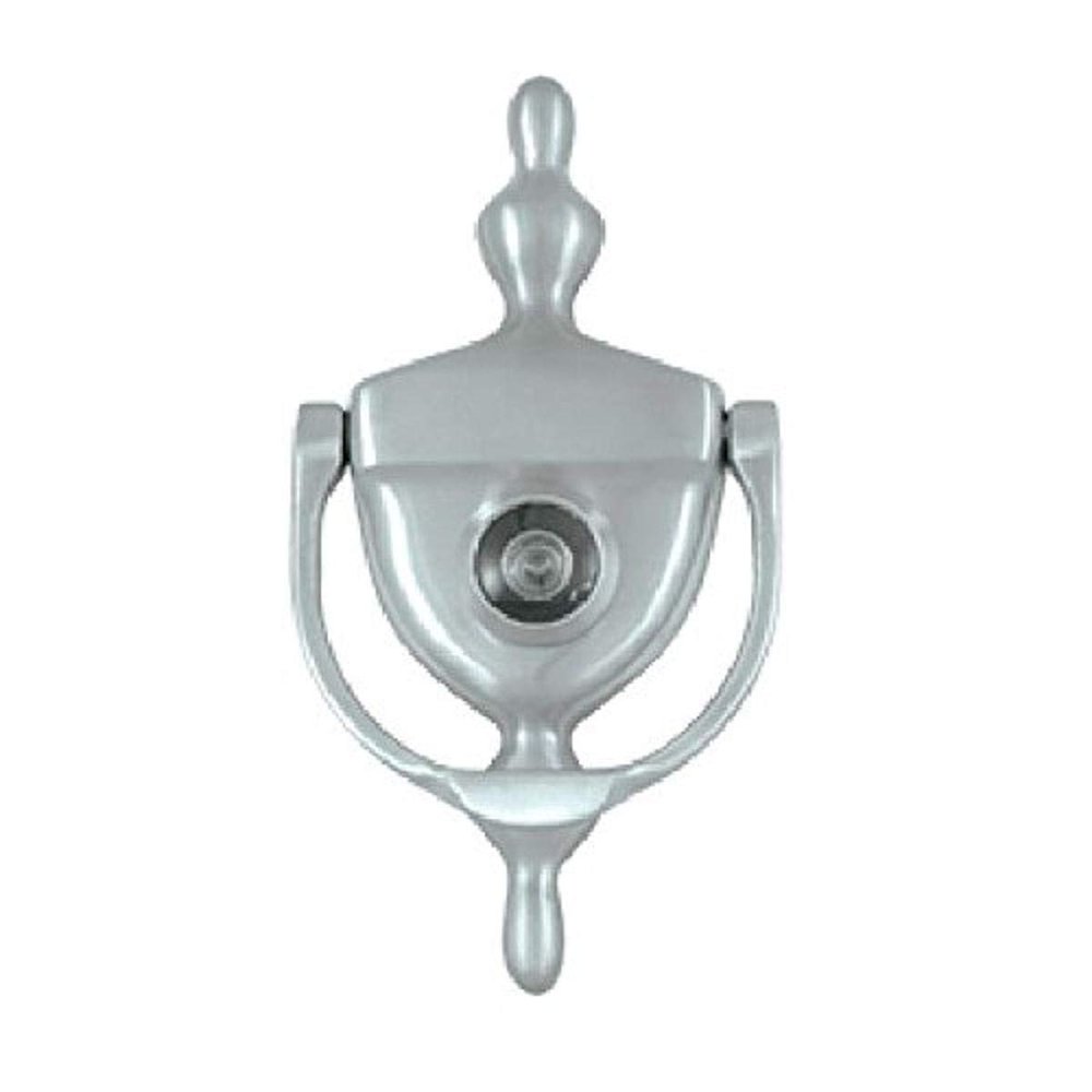 Deltana DKV630U26D Door Knocker with Viewer 1-3/4-Inch Max Door Thickness