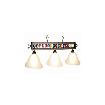 3 Light Billiard Ball Light Finish: Bronze/Amber
