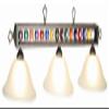3 Light Billiard Ball Light Finish: Bronze/Amber view 2