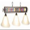 3 Light Billiard Ball Light Finish: Bronze/Amber view 3