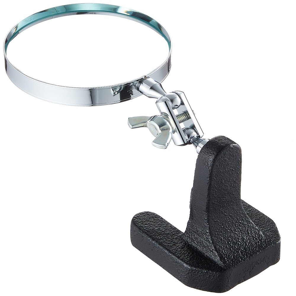 MIZAR RU-75 Loupe, Stand Loupe, 2.5X, Black