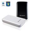 Transcend 640 GB 2.5-Inch USB 2.0 Portable External Hard Drive for Mac and PC TS640GSJ25D2-W (Pearl White) view 2