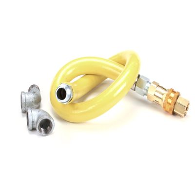 T&S Brass HG-4D-36 Gas Hose with Quick Disconnect, 3/4-Inch Npt and 36-Inch Long