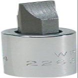 Wright Tool 2263 1/4" Drive Standard Screwdriver Bit and Socket, 23/64"