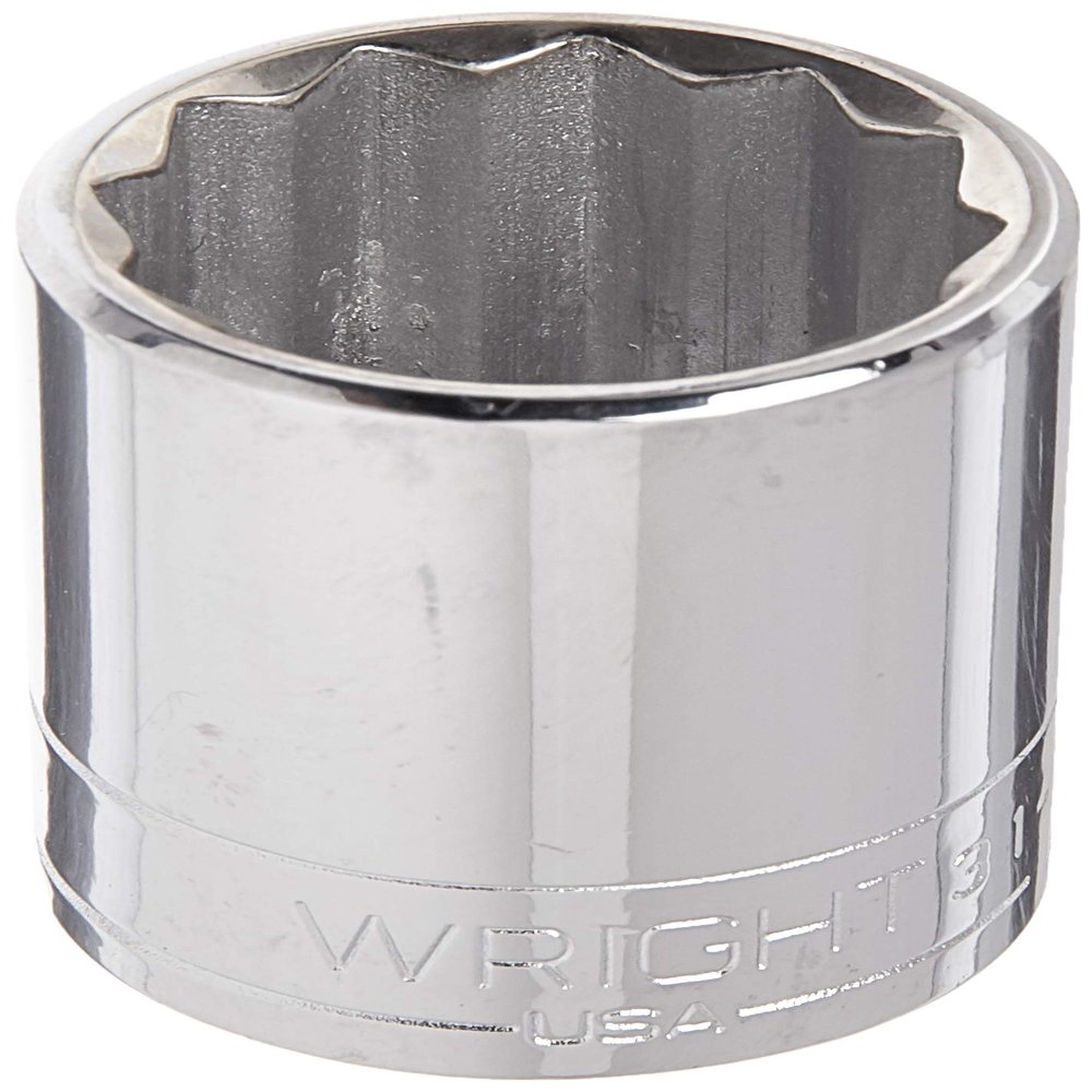Wright Tool 31-21MM 3/8" Drive 12 Point Standard Metric Socket, 21mm