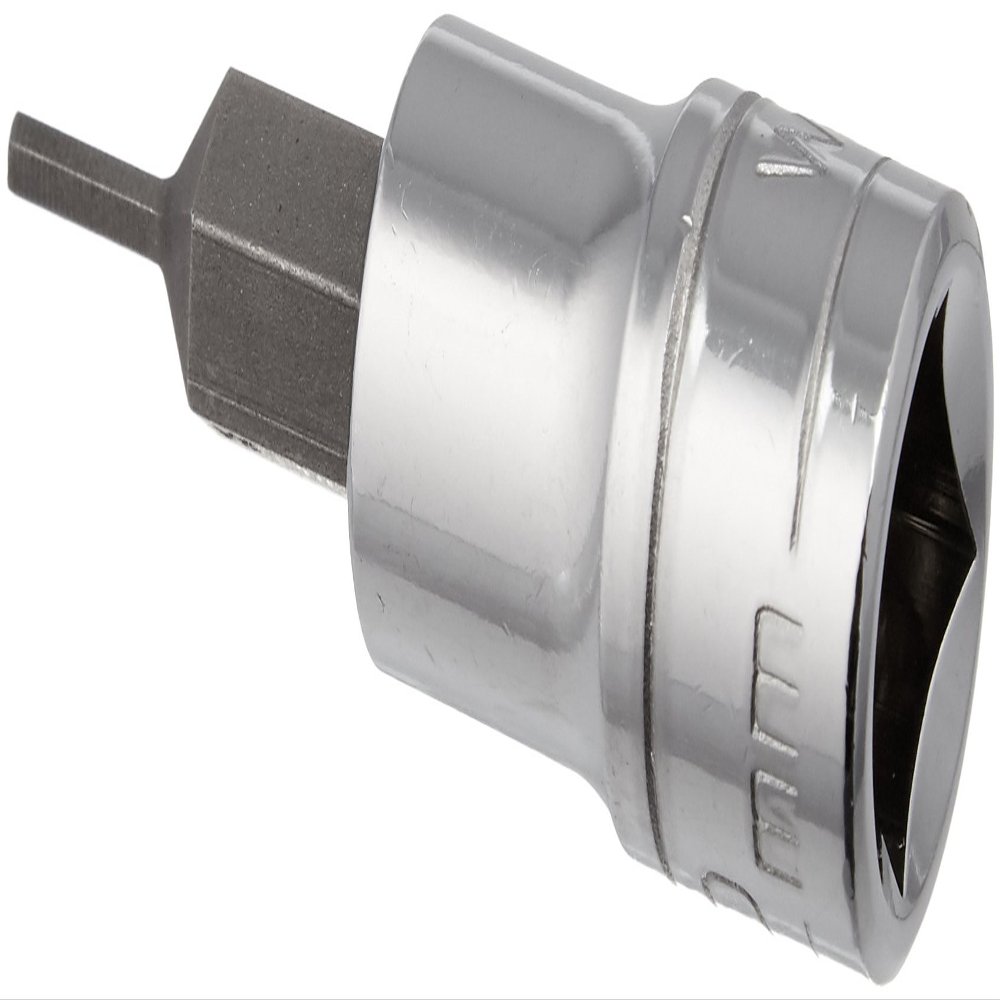 Wright Tool 32-02MM 3/8" Drive Hex Type Metric Socket with Bit, 2mm