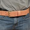 Klein Tools Tool Belt, Heavy-Duty Leather Work Belt for Contractors, Construction, Carpenters, Electricians, Framers, Ironworkers view 3