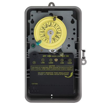 Intermatic T104PCD82 DPST Electromechanical 24-Hour Timer