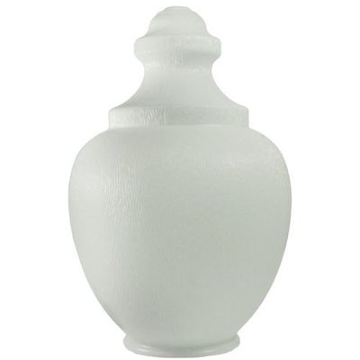 White - UV Resistant Acrylic - Acorn Street Lamp Globe - 23 in. High - 8 in. Neck Exterior - American PLAS-L263