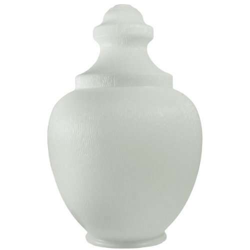 White - UV Resistant Acrylic - Acorn Street Lamp Globe - 23 in. High - 8 in. Neck Exterior - American PLAS-L263