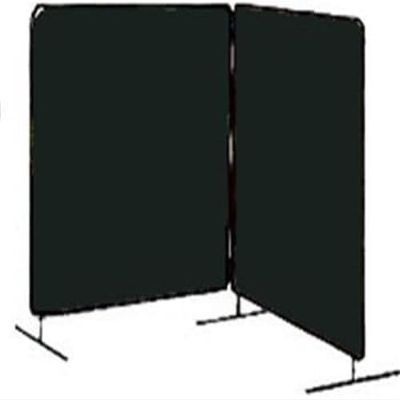Tillman 6022066 6'X6' 14mil. 2 Panel Green Vinyl Welding Curtain with Frame