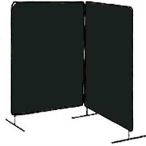 Tillman 6022066 6'X6' 14mil. 2 Panel Green Vinyl Welding Curtain with Frame