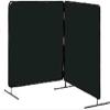 Tillman 6022066 6'X6' 14mil. 2 Panel Green Vinyl Welding Curtain with Frame view 1