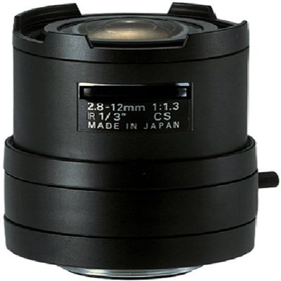 ACTi PLEN-0202 Vari-Focal Lens, f2.8-12mm Focal Length, DC Iris, F1.6 Aperture, Manual Focus, CS Mount Lens