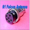 6 Pin CB Ham Radio Microphone Female Plug End view 1
