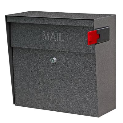 Mail Boss Metro Heavy Duty Locking Wall Mount Mailbox, Galvanized Steel