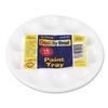Chenille Kraft 5924 Round Plastic Paint Trays for Classroom, White, 10/Pack view 3