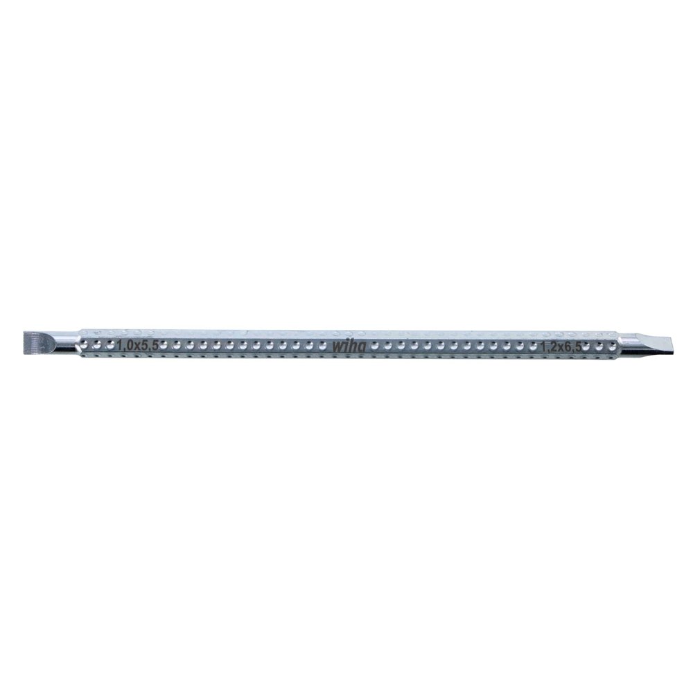 Wiha 28108 Drive-Loc VI, Slotted Double Ended Interchangeable Blade, 5.5 and 6.5 by 5.9-Inch Long