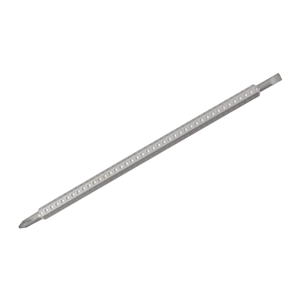 Wiha 28110 Drive-Loc VI, Slotted/Phillips Double Ended Interchangeable Blade 6.0-mm Slotted and #2 Phillips, 5.9-Inch Long
