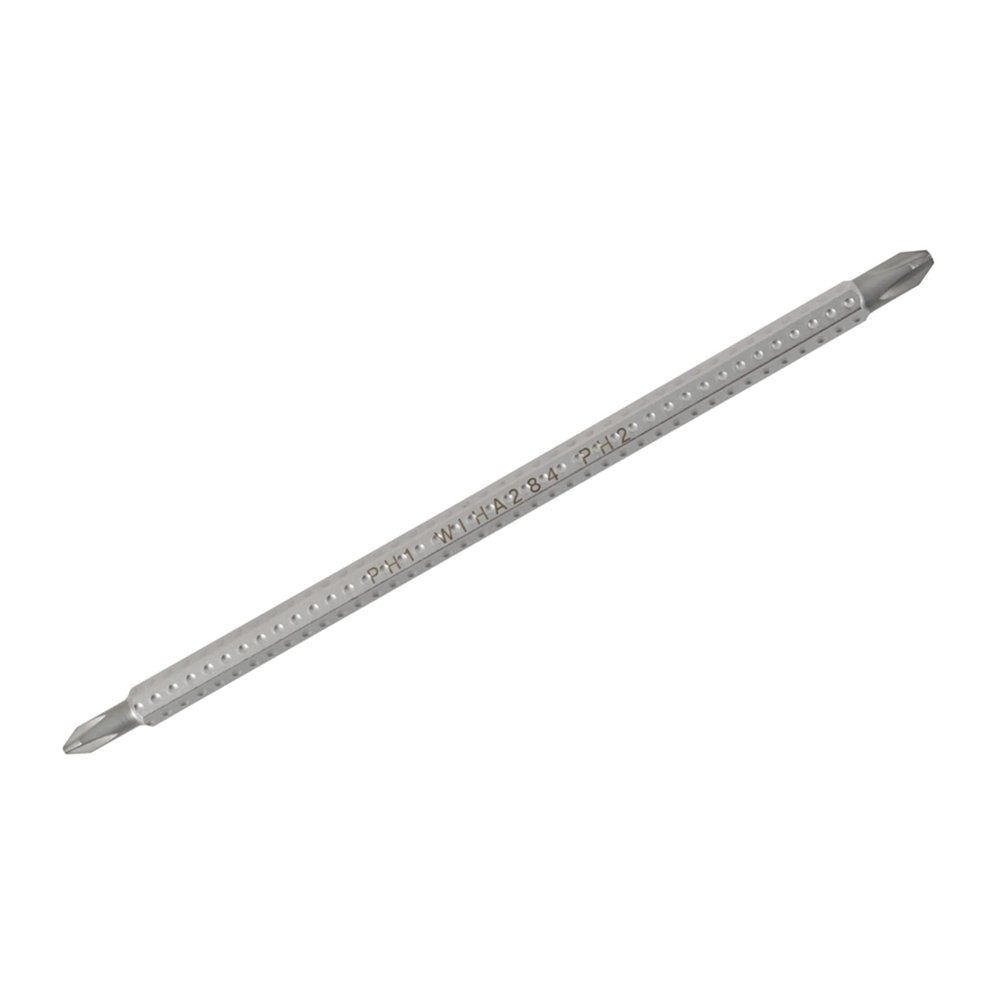 Wiha 28112 Drive-Loc VI, Phillips, Double Ended Interchangeable Blade #1 by #2 by 5.9-Inch Long