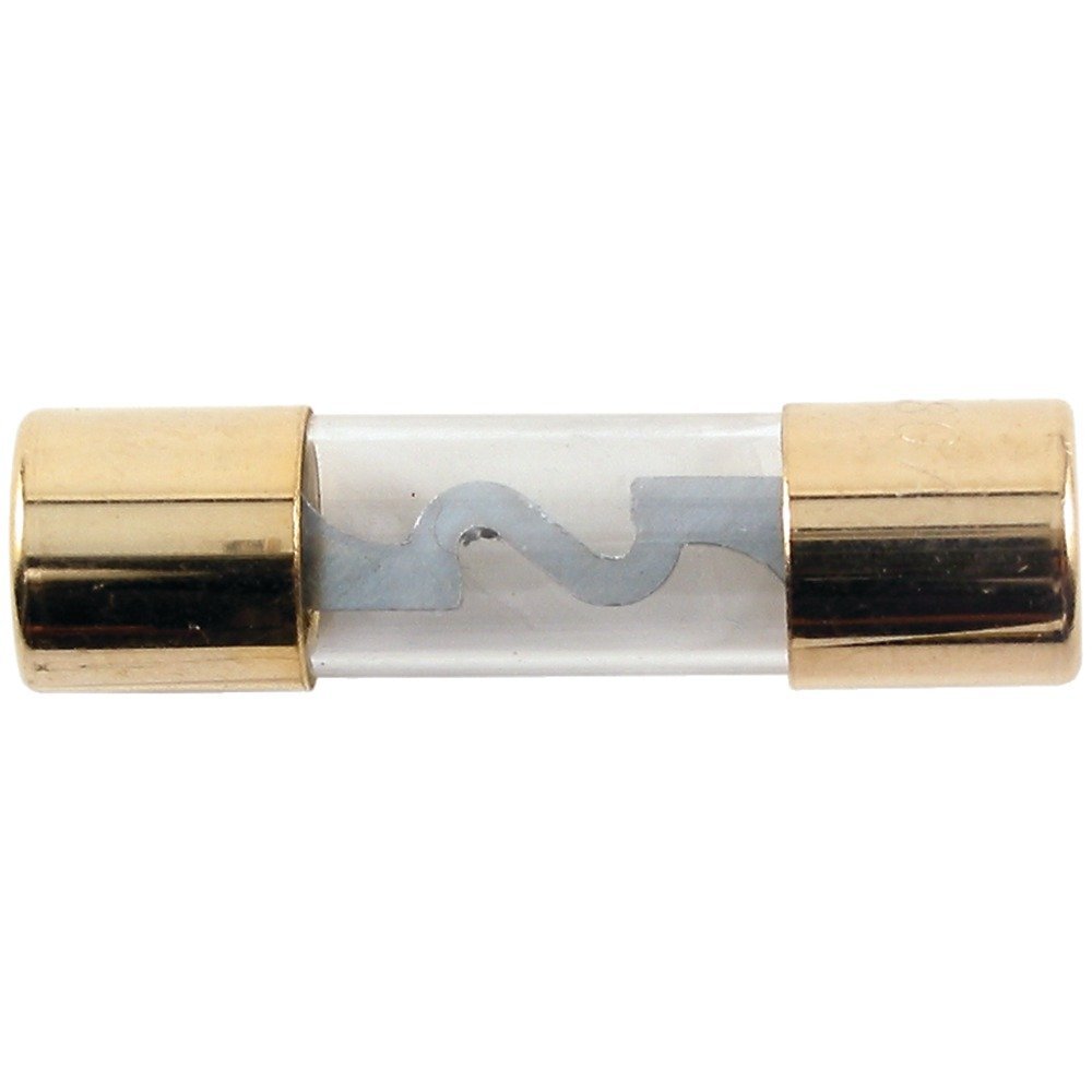 American Terminal AGU-80-5 5 pcs AGU 80 Amp Standard Gold Glass Fuses Tube for Car Auto Audio Power Safety Protect Radio Amplifier Home Marine Installation