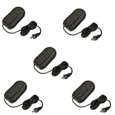 Amertac-Westek 6089B Black Plug-In Foot Control Lamp Dimmer