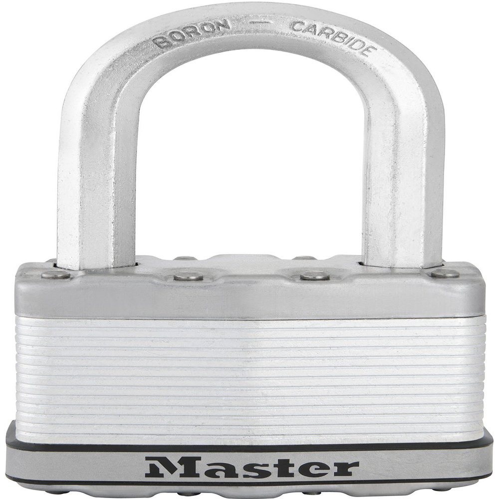 Master Lock Padlock, Magnum Laminated Steel Lock, 2-1/2 in. Wide, M15XKADLH, M15XKADLHCCSEN