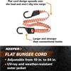 Keeper - 10 in. to 54 in. Adjustable Flat Bungee Cord, Multicolor view 3