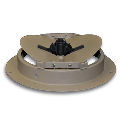 Truaire C801-06 6-Inch(Duct Opening Measurements) Round Ceiling Air Damper, Brown