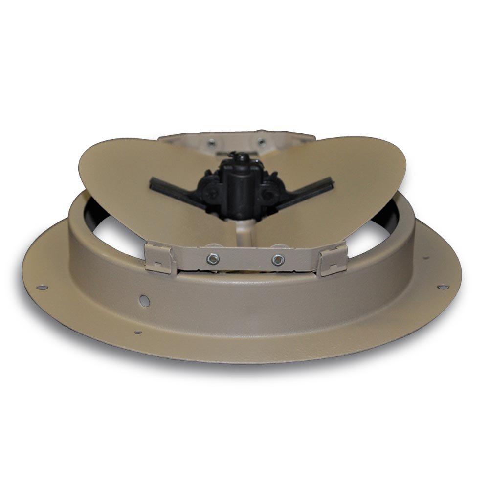 Truaire C801-08 8-Inch(Duct Opening Measurements) Round Ceiling Air Damper, Brown