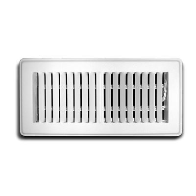 Truaire C150MWT 02X10 White True Aire Floor Register Powder Coated Heavy Steel Construction, 2-Inch x 10-Inch