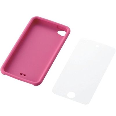 Elecom Released in 2010 For Ipod Touch Silicon Case (LCD protective film) Ava  T10SC Series safety pink